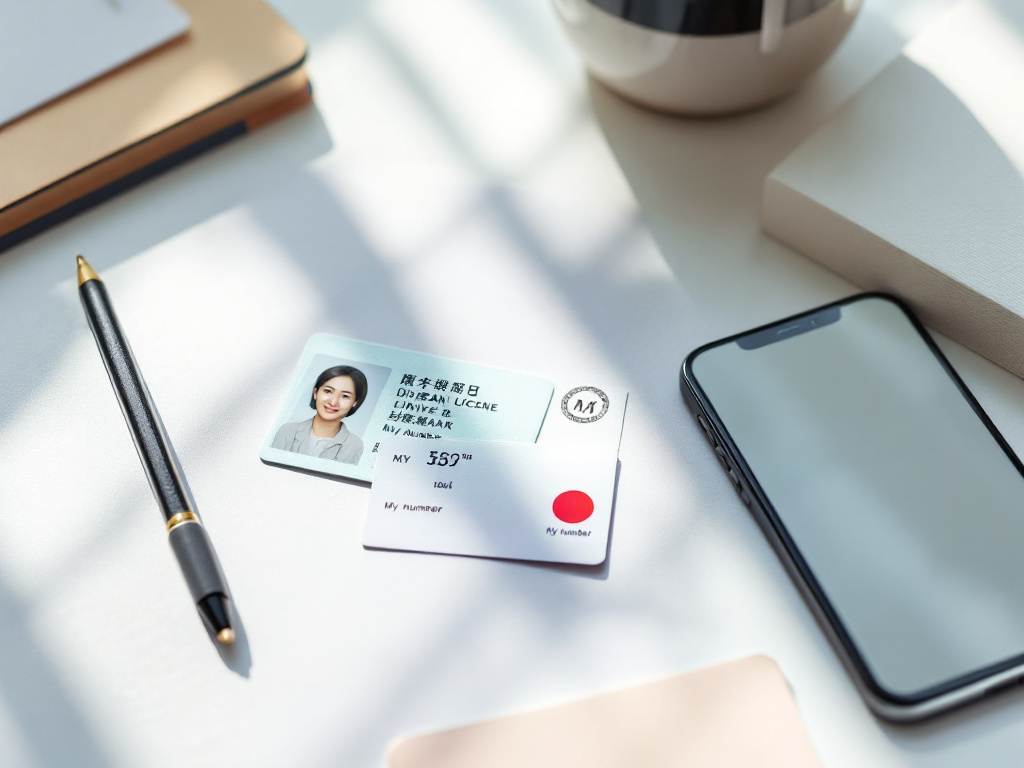 スマートフォンで銀行口座を申し込むイメージ