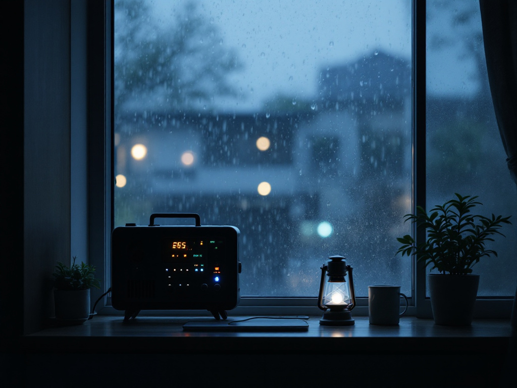梅雨時の停電対策のイメージ